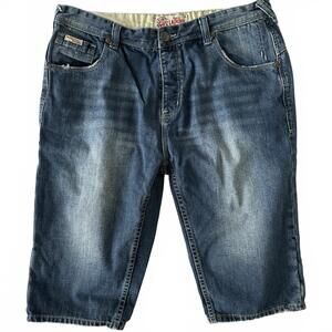 EUC Tokyo Laundry Men's Blue Denim Shorts - Size 38